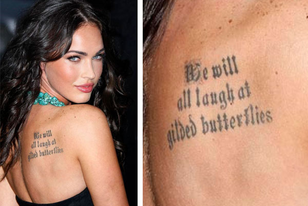 megan fox tattoos