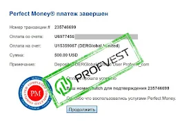 Депозит в DERGlobal Limited