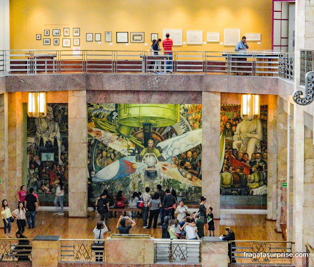 Mural de Diego Rivera "O homem, controlador do universo"