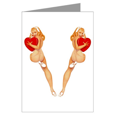 Here's my Valentine Pin Up Girl Greeting Card to all of you!