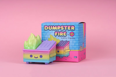 Attic Salt / Fuego Exclusive Dumpster Fire Rainbow Trash Edition Vinyl Figure by 100% Soft