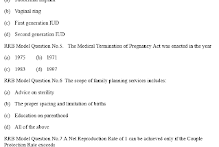 Railway Nurses Recruitment Exam sample Questions 2023