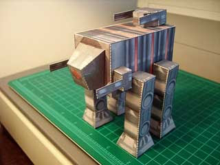 Thorium Wars Manticore Walker Papercraft