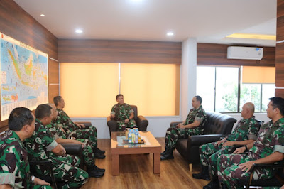 Pangkogabwilhan I Terima Kunjungan Puldata Staf Ahli Panglima TNI di Mako Kogabwilhan