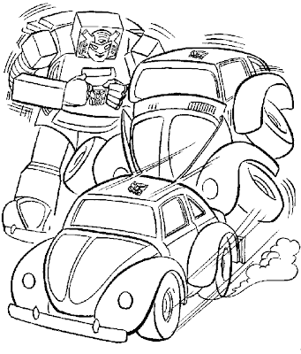 Transformer Coloring Pages for Kids 