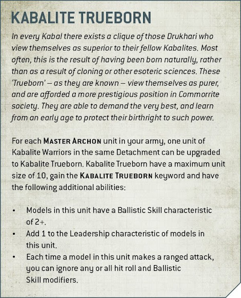 reglas kabalas Drukhari