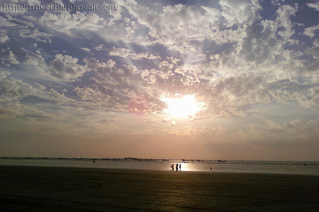 Romantic Sunset in Mumbai at Gorai Beach