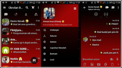 Download BBM MOD Red Dark v2.13.1.14 Apk Gratis