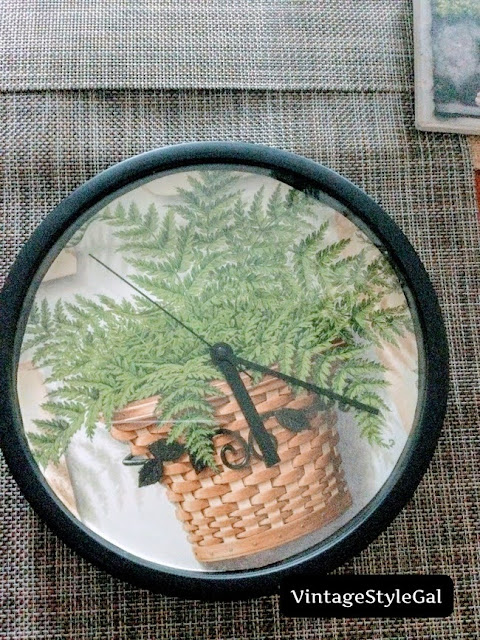 Custom Longaberger Basket Clock