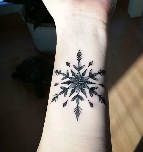 Tatuajes de copos de nieve