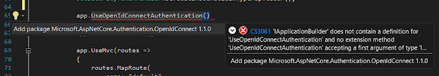 OpenIdConnect authentication