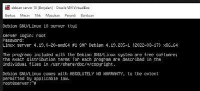 Login Debian 10 Server