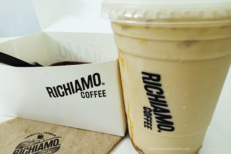 Salted Caramello Cappuccino di Richiamo Coffee, Chicken Lasagna, Richiamo Coffee Alor Setar,