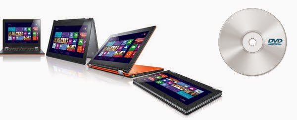 view a DVD with Lenova Yoga laptop