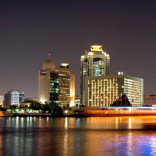 Dubai Creek side at Night