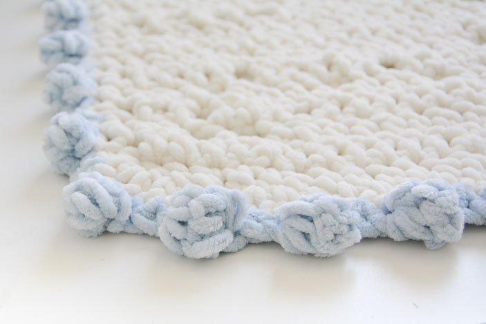 Crochet Blanket Dot Border