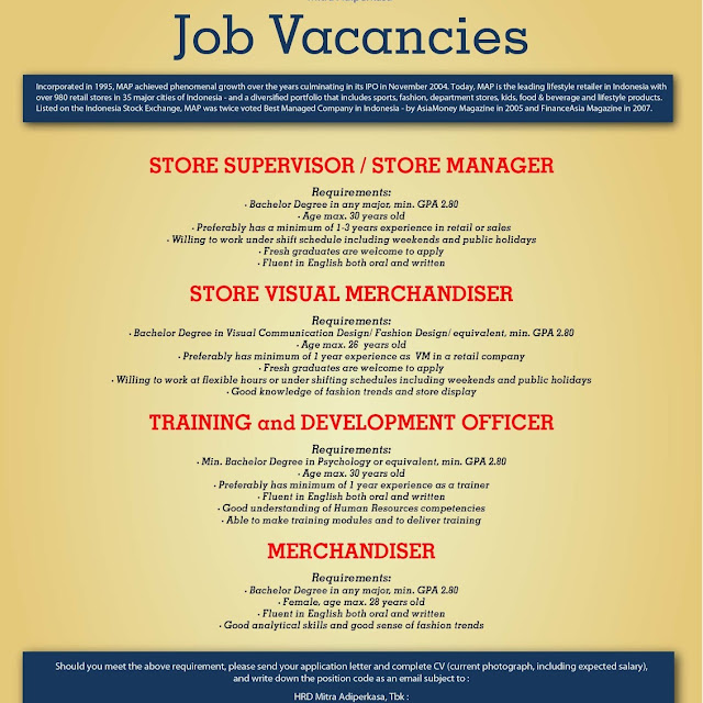 Contoh Job Vacancy And Application Letter Cv - job 