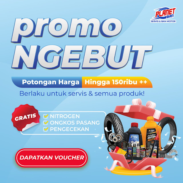 promo ngebut bengkel motor planet ban