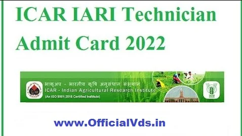 ICAR IARI Assistant Admit Card 2022