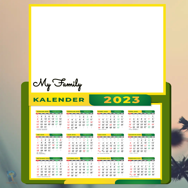 Pasang Frame Twibon Kalender Tahun 2023