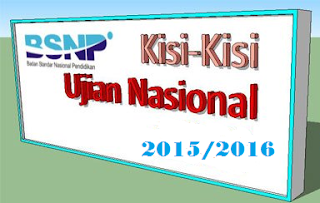 kisi-kisi UN 2015-2016