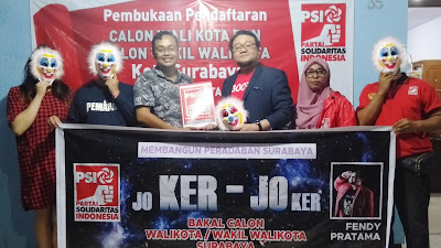 Usung Symbol Joker, Fendy Pratama Maju Pilwali Surabaya