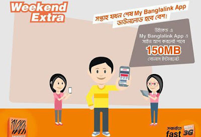Banglalink app weekend extra offer
