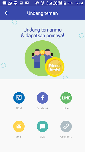 Kuy Belajar - Cara mendapat pulsa dari aplikasi celengan dengan invite teman