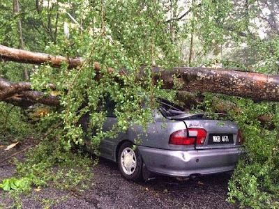 Ribut Petir Melanda UITM Shah Alam 12 Mei 2015 