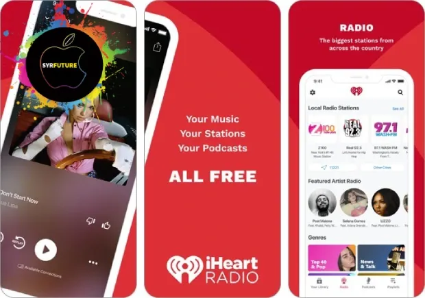 iheart radio لقطة شاشة لتطبيق iPhone و iPad