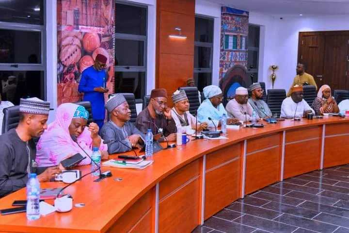 APC Governorship Candidate meets with party officials and stakeholders from the 23 Local Govt. of the State.