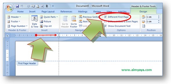 Cara Membuat Kop Surat di Microsoft Word  cara aimyaya 