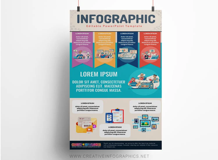 Business infographic template