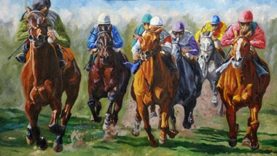 thoroughbred painting