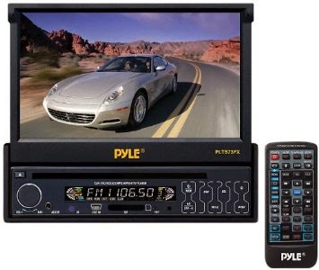 Pyle PLTS73FX 7-Inch Single DIN In-Dash Motorized Touch Screen TFT