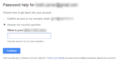 how to recover Gmail Account