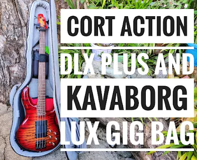 A link to my Kavaborg LUX gig bag with my CORT Action DLX Plus bass