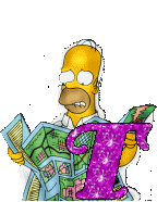Abecedario con Homer Simpson en Diferentes Posturas.