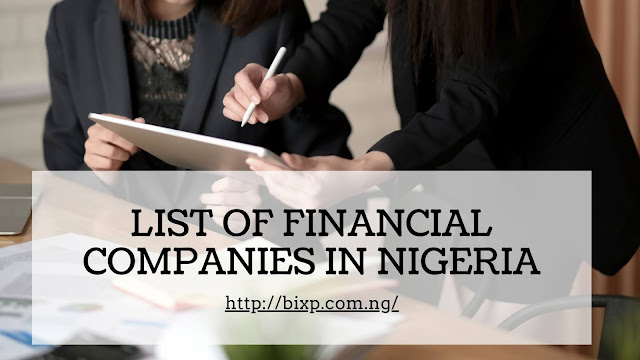 List Of Financial Companies In Nigeria