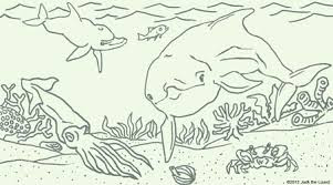 Most Popular Dolphin On Sea Coloring Sheet For Print