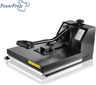 PowerPress Industrial-Quality Digital Sublimation Heat Press Machine for T Shirt, 15x15 Inch
