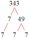 Factor Tree of 343