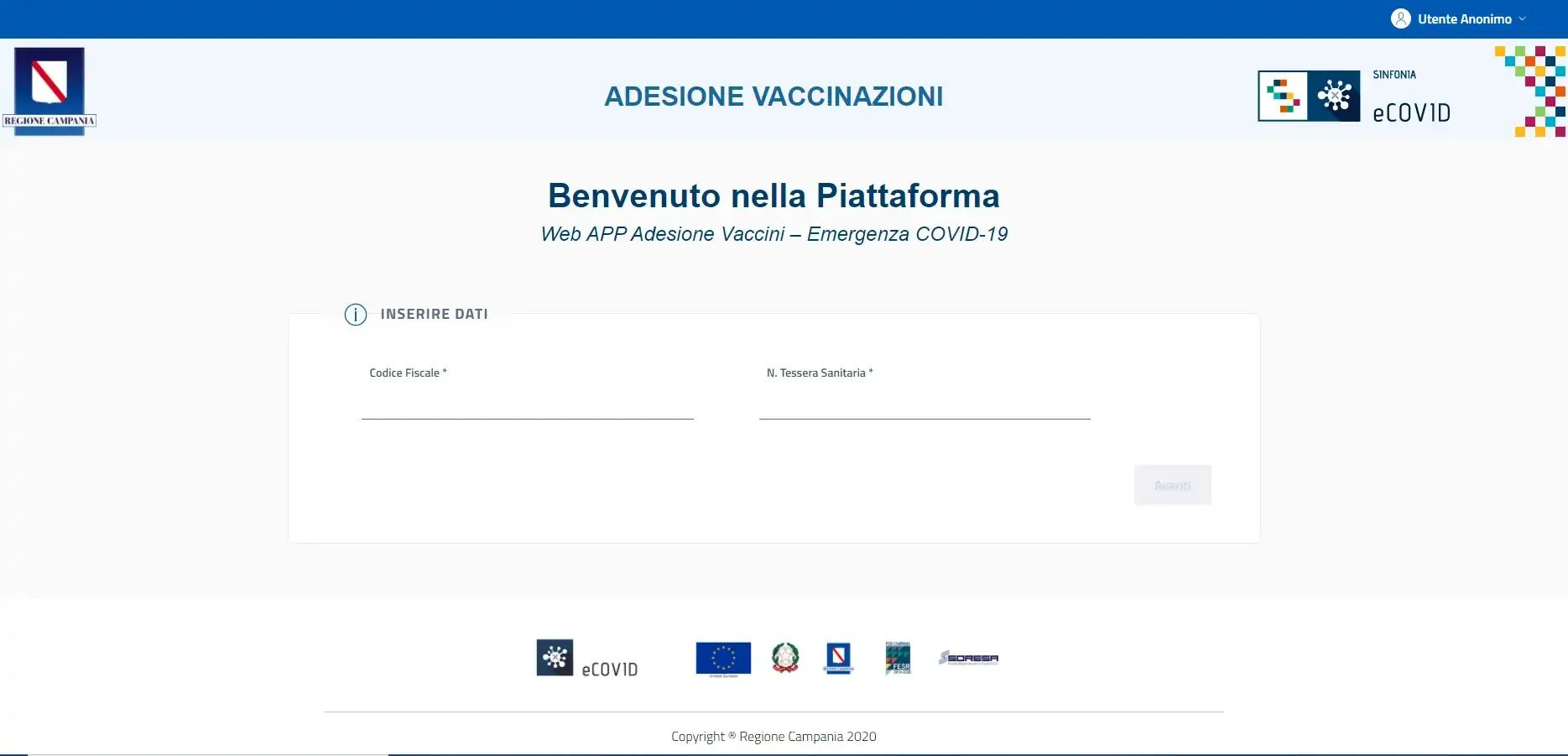 Piattaforma informatica della Regione Campania