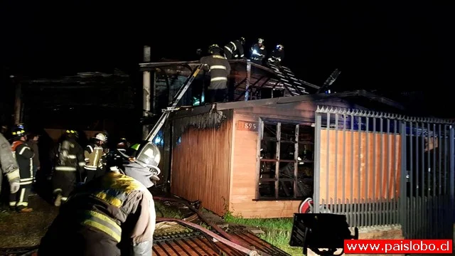 Osorno: Incendio afecta vivienda en el sector de Rahue Alto