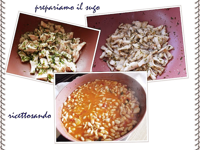 Pisarei e faso' (fagioli) ricetta piacentina prepariamo il sugo ai fagioli