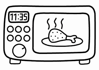 Kitchen Oven Coloring Pages