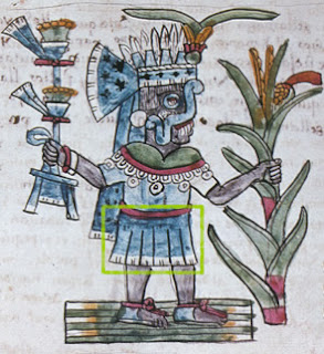 Tlaloc códice vestimenta falda