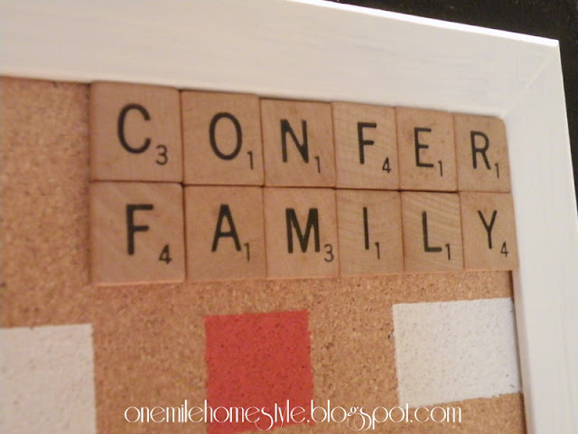 Create a personal touch with scrabble tiles