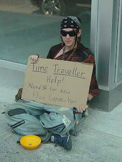 funny homeless sign flux capacitor