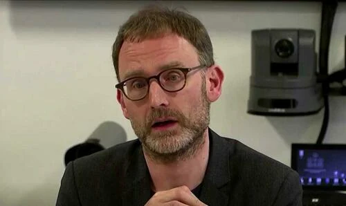 British Epidemiologist Neil Ferguson is seen during a press conference on May 5, 2020.